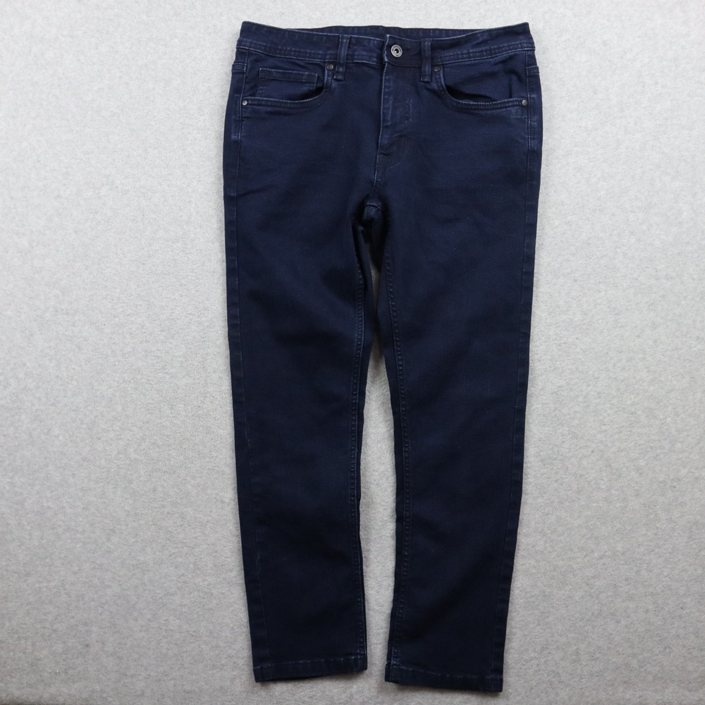 The Perfect Jean NYC Jeans Mens 31x28 Skinny Fit 5-Pocket Stretch Denim Blue